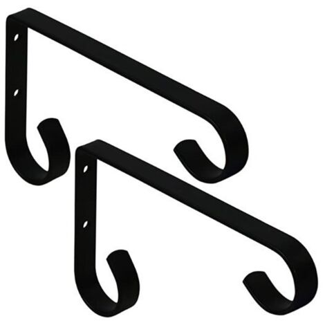 Sollbry Macetero de pared, paquete de 2, resistente, de metal, para colgar macetas, farolillos, pajareras y decoración de exteriores.