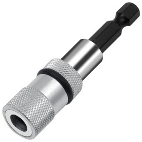 Sollbry Magnetischer Bithalter mit Profi-Anschlag, Silber, Länge 66 mm