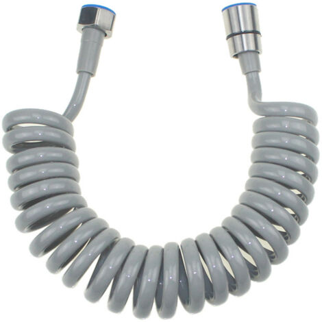 Sollbry Manguera de ducha flexible de acero inoxidable - Flexible y telescópica - Para agua, sanitarios, WC - Bidé - Rociador - 1,5 m