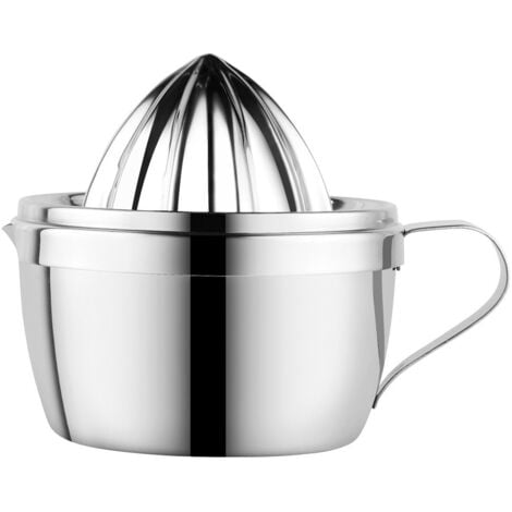 Sollbry Manuelle Zitruspresse aus Edelstahl 304, robuste Zitronen-Orangen-Grapefruitpresse, Entsafter, spülmaschinenfest