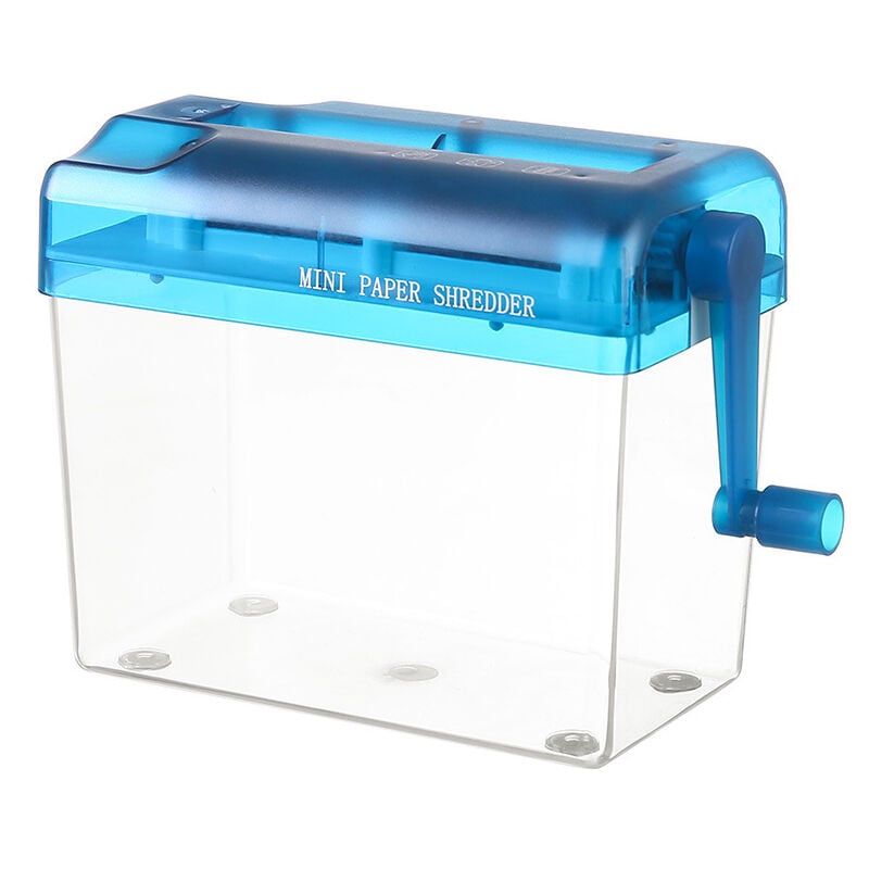 Sollbry - Mini déchiqueteuse de papier manuelle portable pour un usage domestique, documents A6 - Outil de coupe droite fait à la main - Pour la