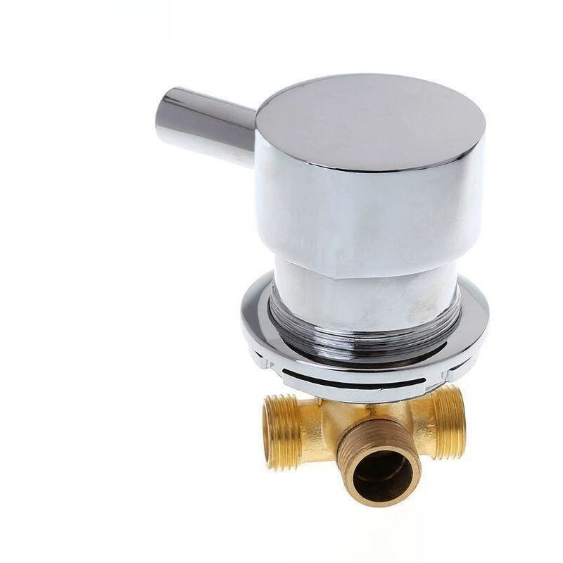 Mitigeur Cabine de Douche mélangeur de vanne de mélange d'eau froide chaude robinet de sortie deux en un G1/2 'pour la salle de douche - Sollbry