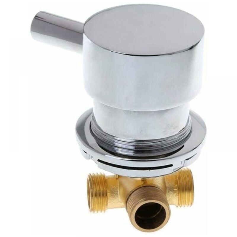 Mitigeur Cabine de Douche mélangeur de vanne de mélange d'eau froide chaude robinet de sortie deux en un G1/2'pour la salle de douche - Sollbry