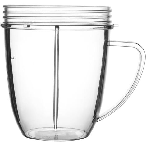 Sollbry Mixer-Ersatzteile, 680 ml großer Becher, kompatibel mit NutriBullet 600 W und 900 W Mixer, Entsafter-Teile-Zubehör (NB18OZ Griffbecher)