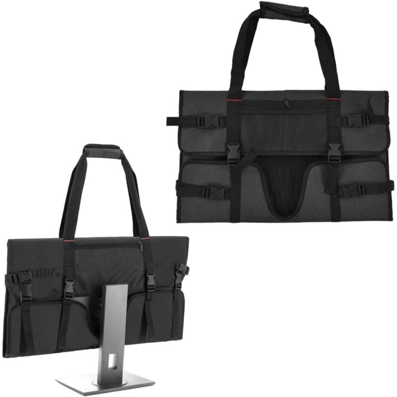 Moniteur étui de Transport Portable Ordinateur de Bureau Mallette de Rangement de Protection Moniteur Housse Anti-poussière pour écrans et moniteurs