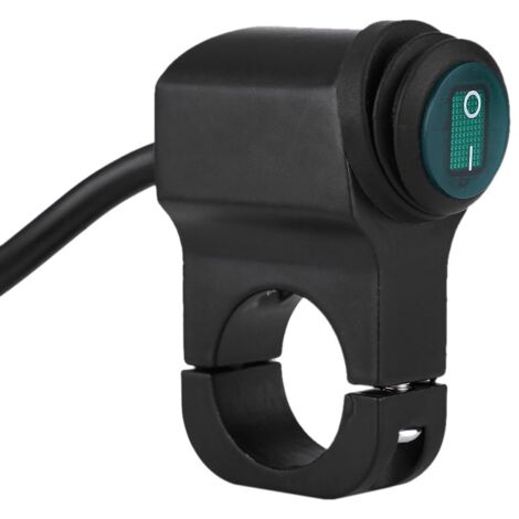 Sollbry Motorcycle Headlight Switch, 12V Universal 22mm Handlebar Fog Spot Light ON/OFF Waterproof Switch