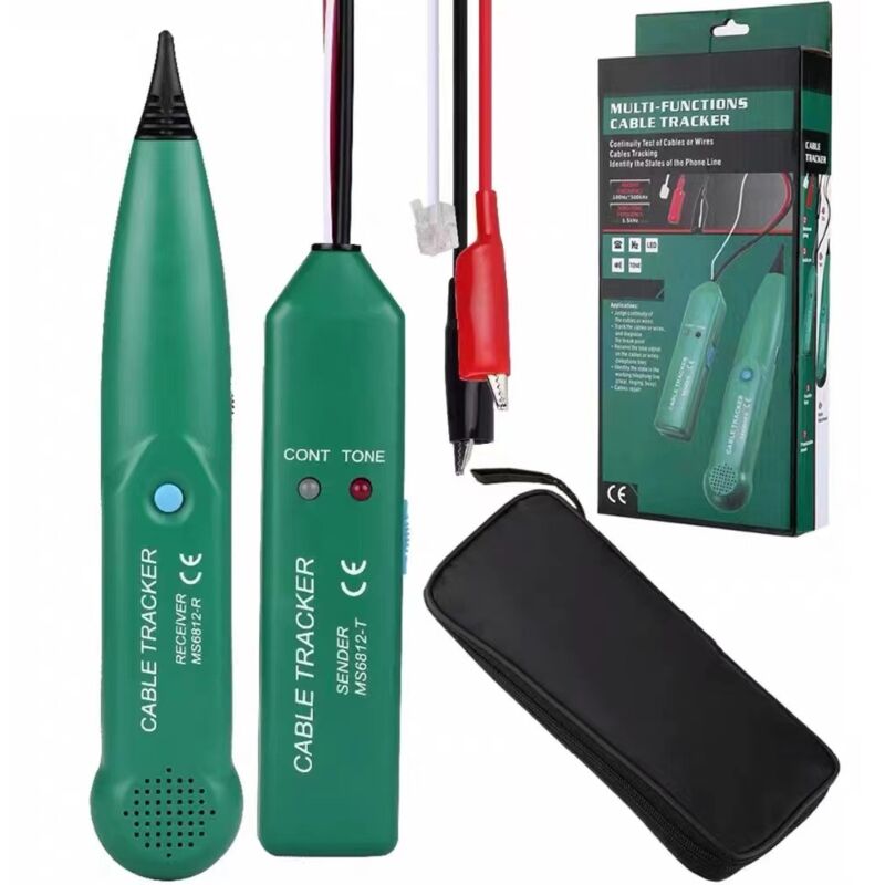 Sollbry - MS6812 Traceur Cable, Cable Tracker, Detecteur Cable Robot Tondeuse, Traceur De Câble Portable, Testeur De Câble Téléphonique, Traceur