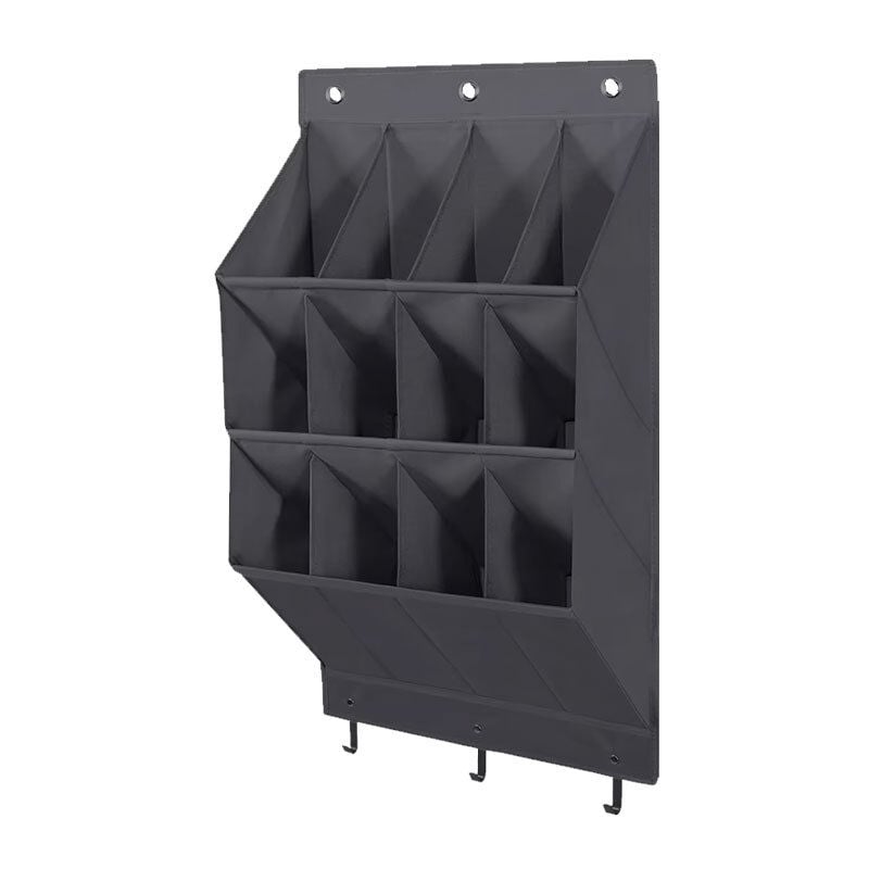 Organisateur de chaussures à suspendre sur la porte, organisateur de chaussures à suspendre pour placard avec 12 grandes poches profondes, étagère à