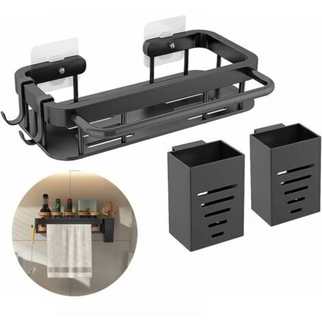 Sollbry Organiseur d'évier en Acier Inoxydable, Porte Eponge Evier Cuisine, Porte-éponge Panier de Rangement, adapté à la Cuisine, Support Eponge Evier Cuisine avec 2 Repose-Baguettes