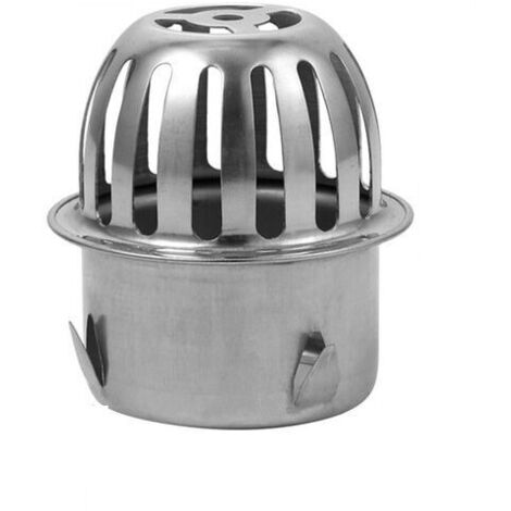 Sollbry Packung mit 2 Dachrinnengittern aus Edelstahl, um die Abflüsse offen zu halten. Verhindert das Verstopfen von Blättern und Schmutz. Geeignet für Rohre mit 58 mm Innendurchmesser.