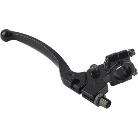 Sollbry Palanca de embrague negra para motocicleta - Palanca de freno y embrague de aluminio para manillar de 22 mm (7/8") - Palanca de embrague plegable universal para motocicletas de 50 cc a 125 cc