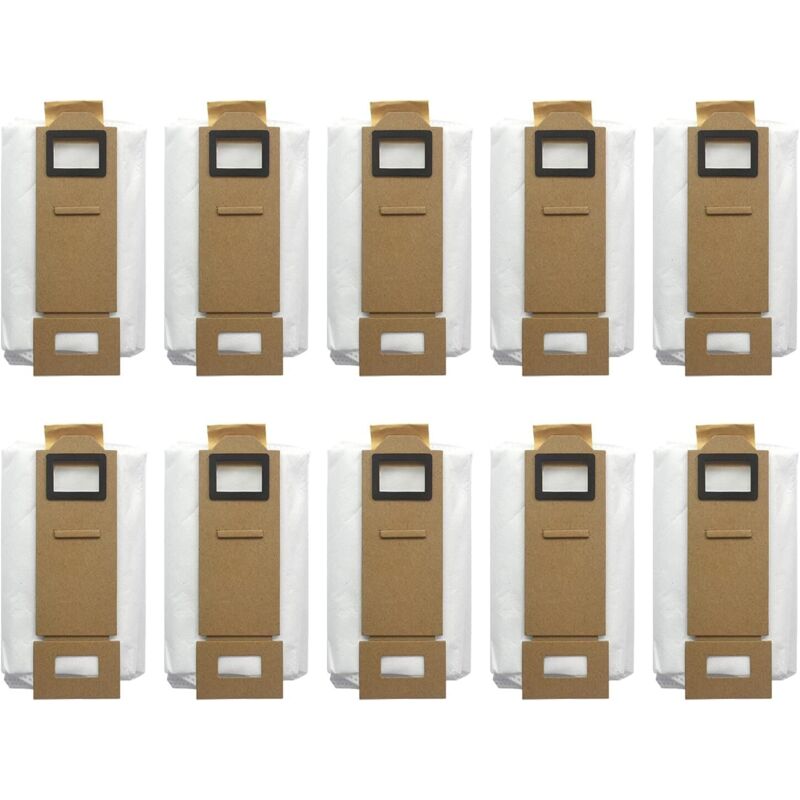 Paquete de 10 bolsas para aspiradoras Xiaomi Roborock T7S, T7plus, T7Splus y S7 - Sollbry