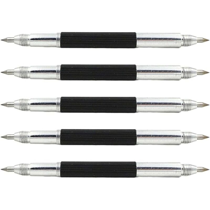 Sollbry - Paquete de 10 marcadores de doble punta para metal, vidrio y madera.