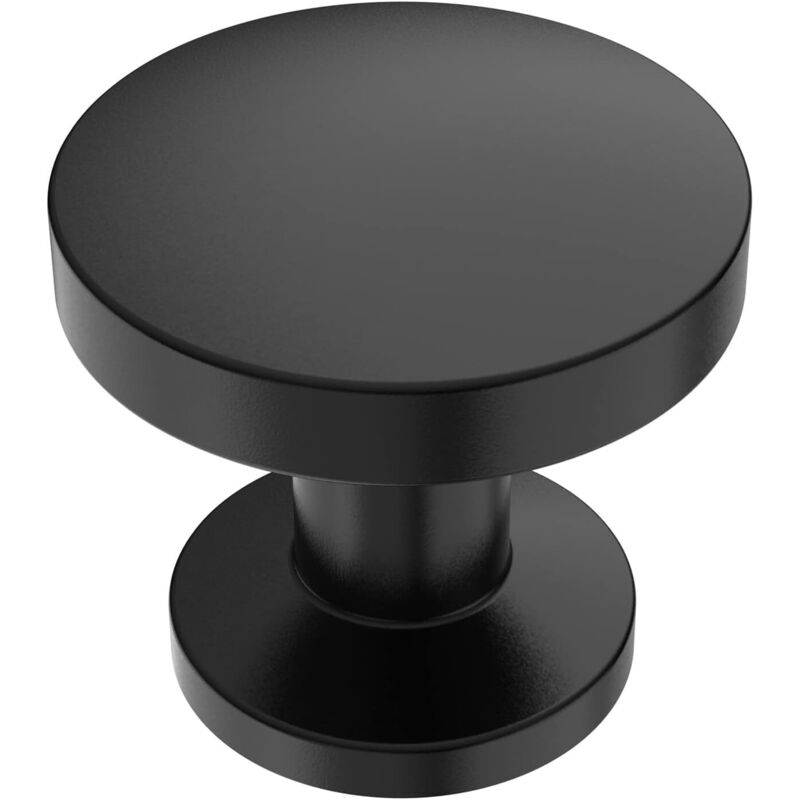 Sollbry - Paquete de 10 pomos negros para muebles, pomos para puertas de armarios, pomos para puertas de cocina, pomos para armarios, pomos de