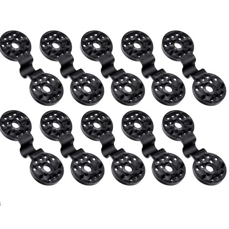 Sollbry Paquete de 100 clips de plástico para tela de sombra, clip especial con ojal para red de sombra, clips de plástico, fijación para vela de sombra, red de sombra, red de sombra, clip