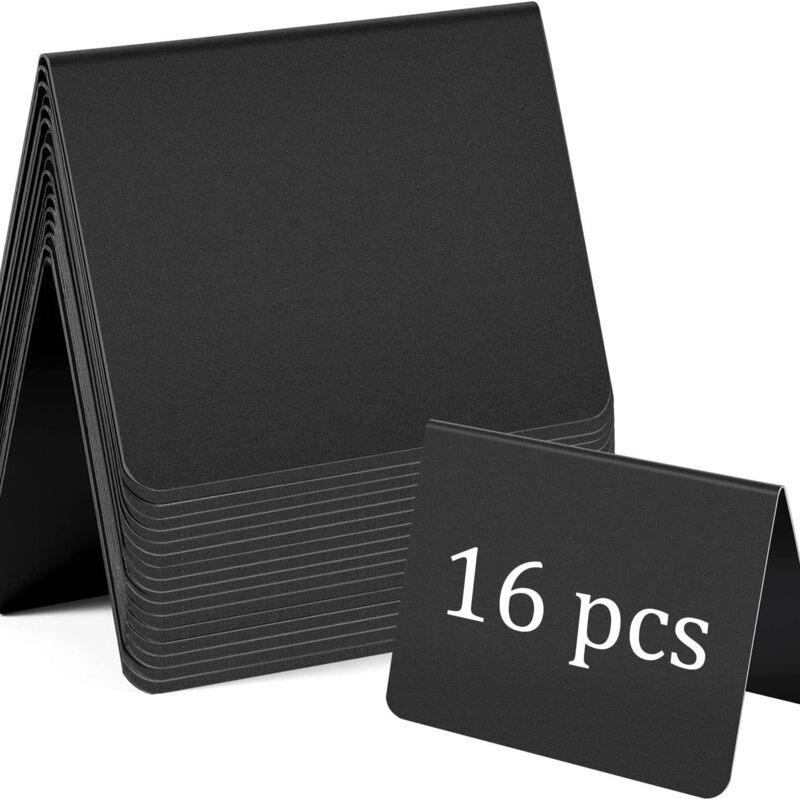 Sollbry Paquete de 16 mini pizarras de 100 x 75 mm - Pizarras pequeñas para escribir - Para bodas y fiestas