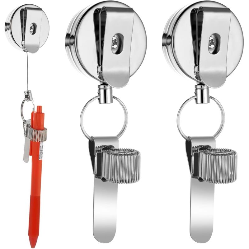 Paquete de 2 portalápices retráctiles para carpinteros, trabajadores de la construcción, enfermeras y camareros. - Sollbry