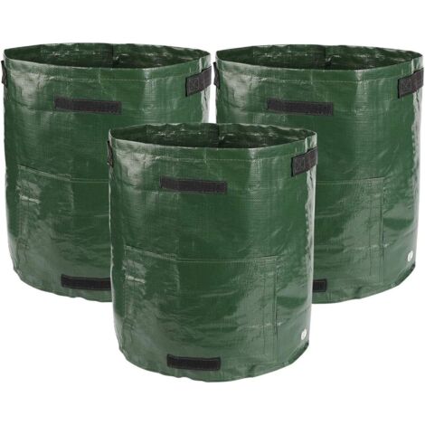 Sollbry Paquete de 3 bolsas para cultivo de patatas, transpirables, para patatas, tomates, zanahorias, cebollas, flores y verduras (34 x 35 cm)