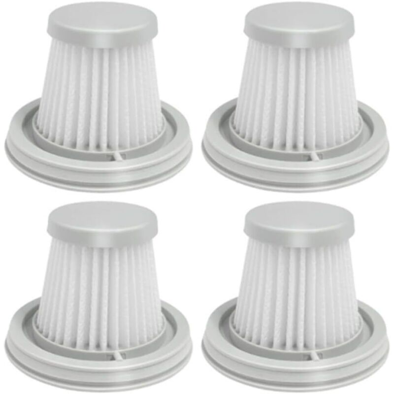 Paquete de 4 filtros hepa compatibles con Xiaomi Mijia Handy Home Car Mini aspiradora inalámbrica lavable, accesorios de repuesto - Sollbry
