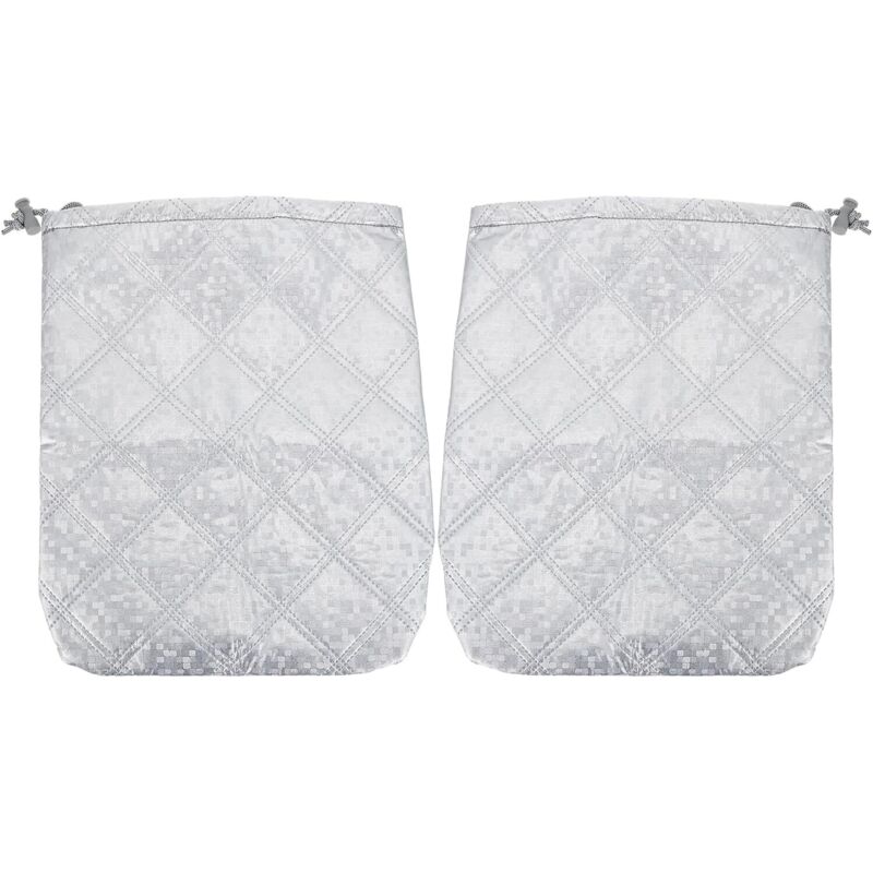 Sollbry - par de cubiertas para espejos laterales, protección contra la nieve, protección contra las heladas, protección contra la lluvia y