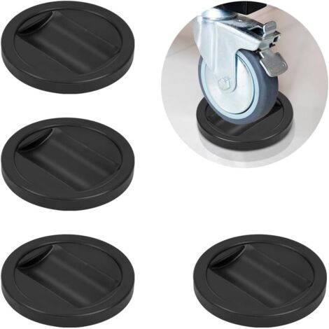Sollbry Patin Rond Antidérapant en Caoutchouc, 4 Pièces Chair Leg Floor Protector Antiderapant Patin Pied en Caoutchouc Pad Patin Caoutchouc pour La Fixation en Place des Mobiliers, Les Sols en Bois