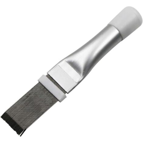 Sollbry Peigne À Ailettes En Acier Inoxydable Peigne À Condenseur Lame De Climatiseur Radiateur Ailette Nettoyant Outil De Réparation Accessoires Outil De Réparation De Climatiseur (argent)