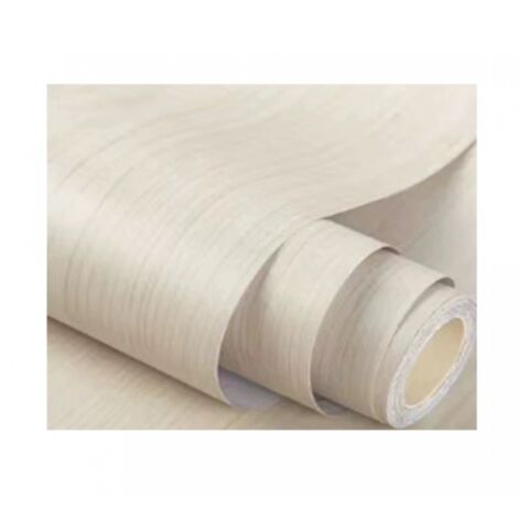 Sollbry Película autoadhesiva laminada de arce blanco para muebles de madera, cocina, puerta, mesa y pared. Película adhesiva de PVC. Ancho del rollo: 90 cm.