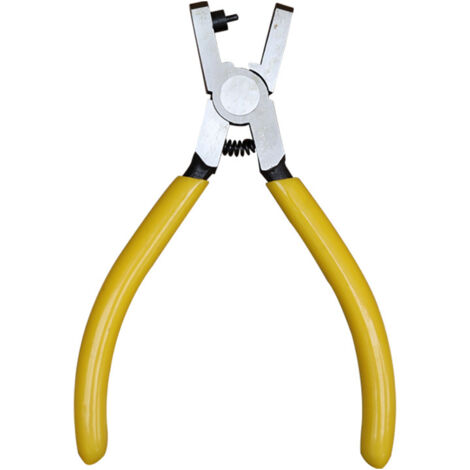 Sollbry Perforadora de correa de reloj - Con mango de vinilo amarillo
