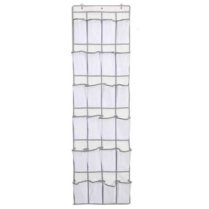 Image of Sollbry - pezzi Scarpiera da appendere sopra la porta, Borsa portaoggetti da appendere con 24 tasche, Portascarpe da appendere, Organizer