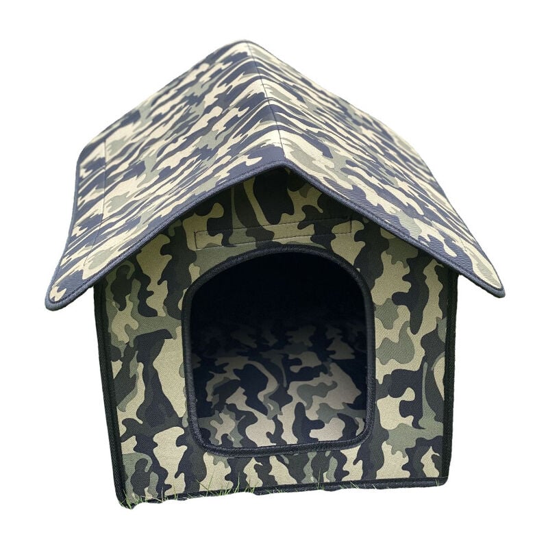 Sollbry - pièce de niche d'extérieur pour chat, imperméable, pour animaux de compagnie, niche pour petit chien, fournitures d'hiver pour animaux de