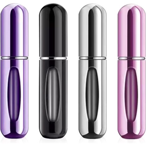 Sollbry Pieces Empty Travel Perfume Spray Bottle,Mini Perfume Bottle for Handbag Pocket Luggage,Portable Mini Empty Perfume Bottle for Women and Men,Reusable Mini Empty Perfume Bottle