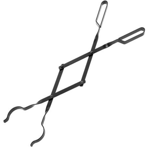 Sollbry Pince à Cheminée, Pince à Bois de Chauffage de 66 cm, Outdoor Pince à Bûches, Accessoires de Cheminée pour Camp Cheminées, Foyer Intérieur Cuisinière D'extérieur