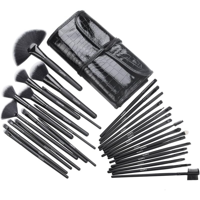 Pinceaux Maquillage Cosmétique Professionnel 32pcs Pinceaux Maquillages Synthétiques Haut De Gamme pour fond De Teint Mélange Poudre pour Le Visage