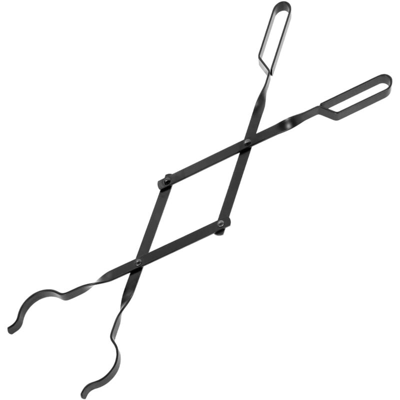 Sollbry - Pinzas para chimenea, pinzas para leña de 66 cm, pinzas para leña de exterior, accesorios para chimeneas de campamento, fogatas de interior