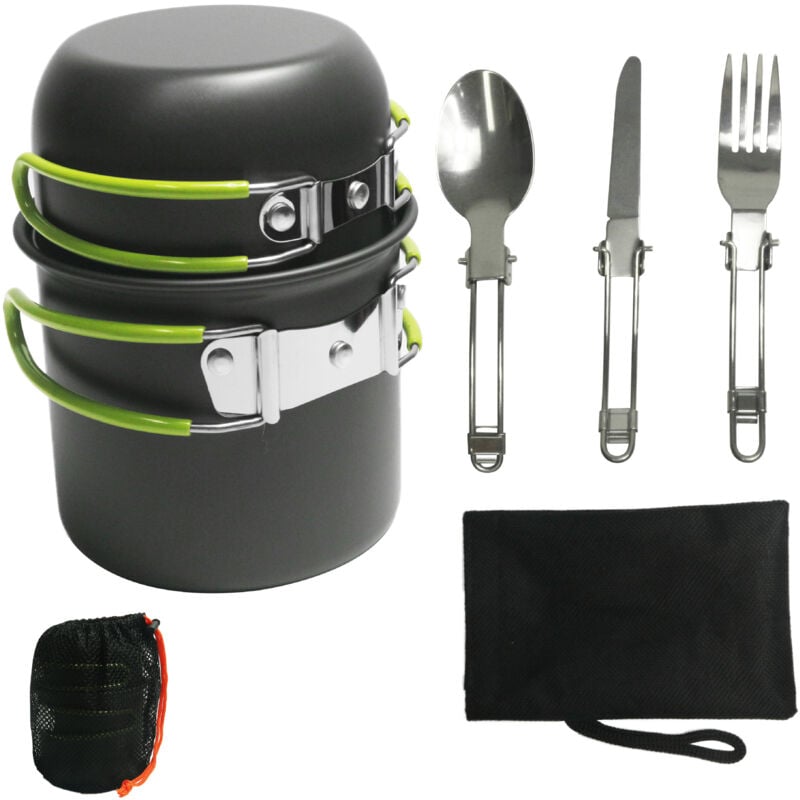 Pique-nique Camping Randonnée Pédestre Pot Pan Cookware Extérieur Casseroles de Cuisine - Sollbry