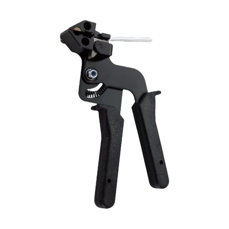 Sollbry - Pistolet d'attache de câble, pistolet à cravate en métal, outil de tension et de coupe pour serre-câbles en acier inoxydable