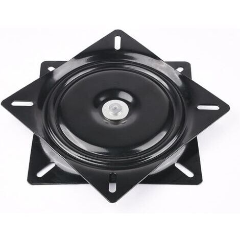 Sollbry Plateau Pivotant de 15cm Plaque Pivotante Carrée Robuste - Roulement à Billes en Acier - Plaque de Base Rotative à 360° pour Tabouret de Bar, Chaise, Table TV, Bar, Siège de Bateau Pivotant