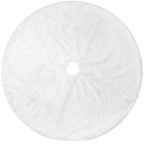 Sollbry Plüsch-Weihnachtsbaumrock – Schneewittchen, runde Weihnachtsbaummatte, Basisabdeckung für Feiertagsdekorationen, 121,9 cm