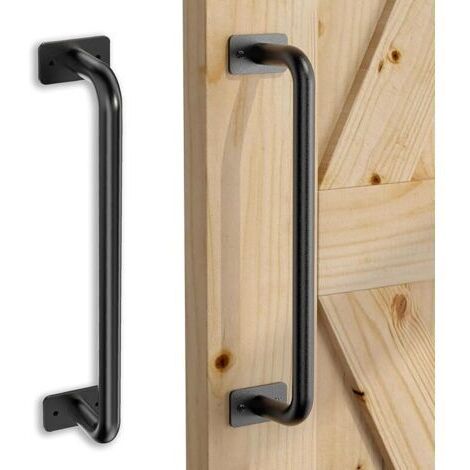 Sollbry Poignée de porte coulissante, noire, poignée de porte coulissante, poignée de cuisine, poignée de porte coulissante, haute performance