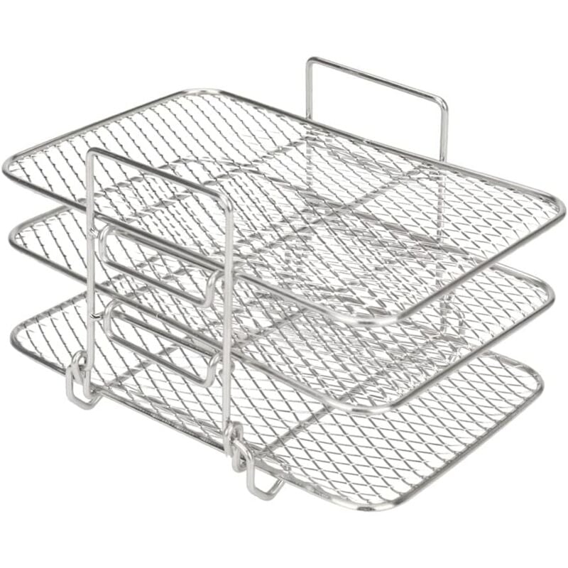 Sollbry Porte-friteuse à air en acier inoxydable 304, accessoire multifonction
