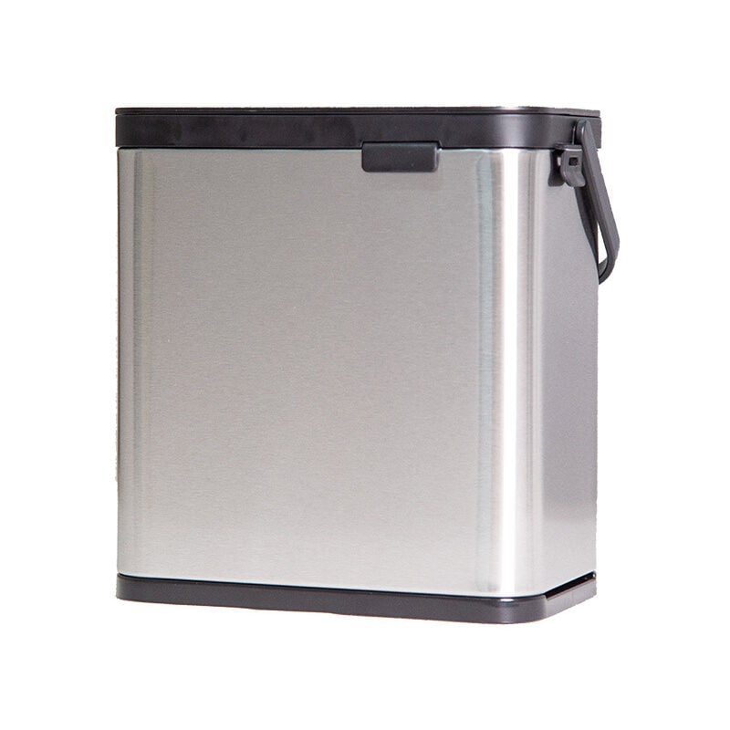 Poubelle de Porte Poubelle à Suspendre sur Les Portes, tiroirs et Placards, pour la Salle de Bain et la Cuisine Fixation sans perçage - Sollbry