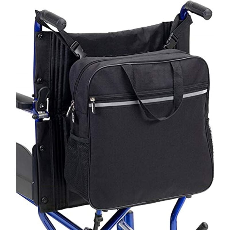 Pratique Sac Pour Fauteuil Roulant Multifonctionnel Sac De Rangement Léger Sac à Dos Pour Fauteuil Roulant Universel - Sollbry