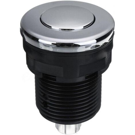Sollbry Pulsador de aire impermeable para bañera, spa, masaje, eliminación de residuos (negro, tamaño: 34 mm)