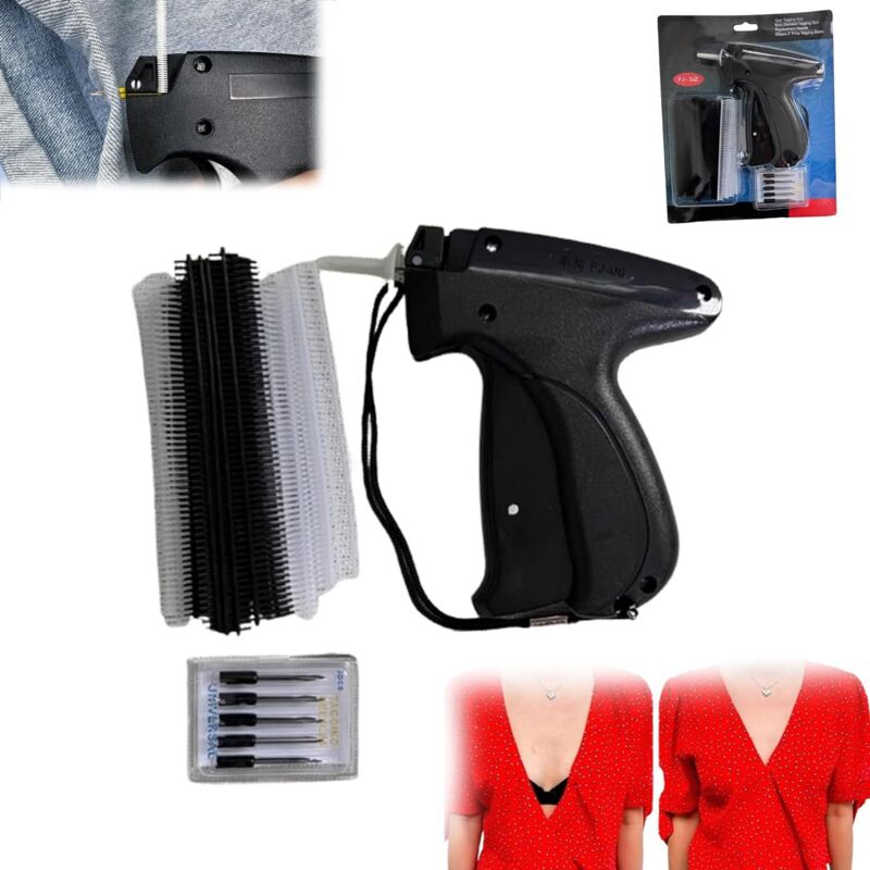 Image of Sollbry - Quick Fixer per Vestiti - Pistola da Ricamo - Mini Pistola da Cucire per Vestiti - Micro Strumento da Ricamo per Vestiti (Nero)