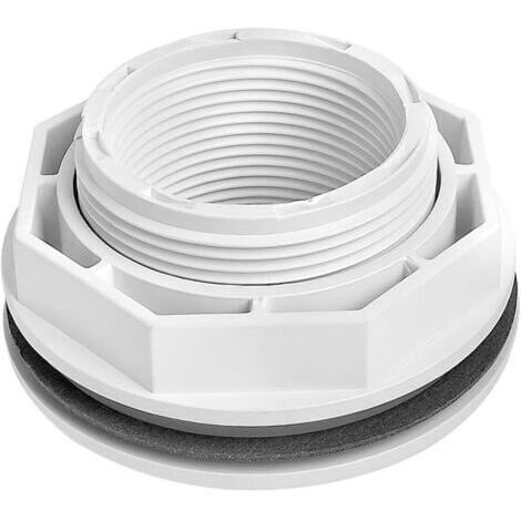 Sollbry Raccord de retour d'entrée de piscine, buse de remplissage de piscine, raccord de retour avec écrou de sécurité et joint pour Hayward SP1023, accessoire de rechange pour piscine (noir)