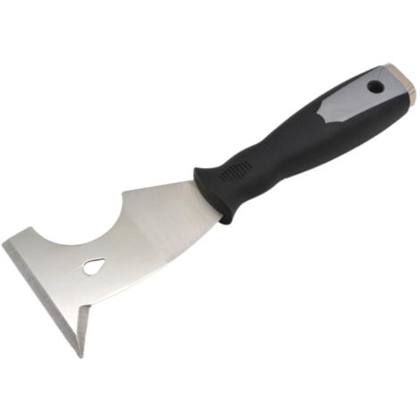 Sollbry Raspador de pintura de acero inoxidable de 7 pulgadas y 1/9 pulgadas, herramienta para quitar masilla, herramienta para pintor