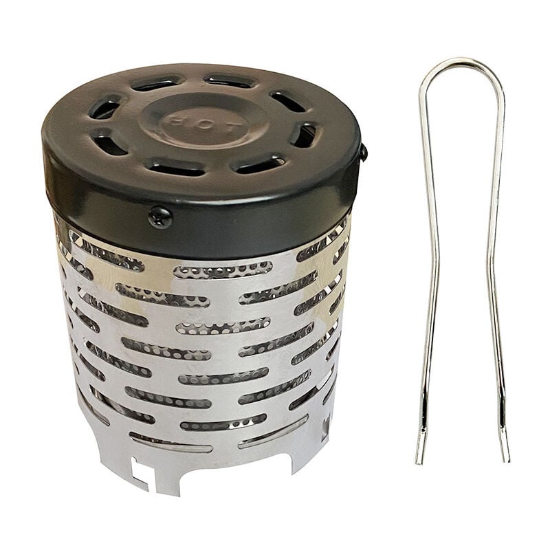 Sollbry - Réchauffeur de camping - Mini réchaud pliant extérieur portable Chauffage en métal Couverture de gaz Accessoires de randonnée de camping