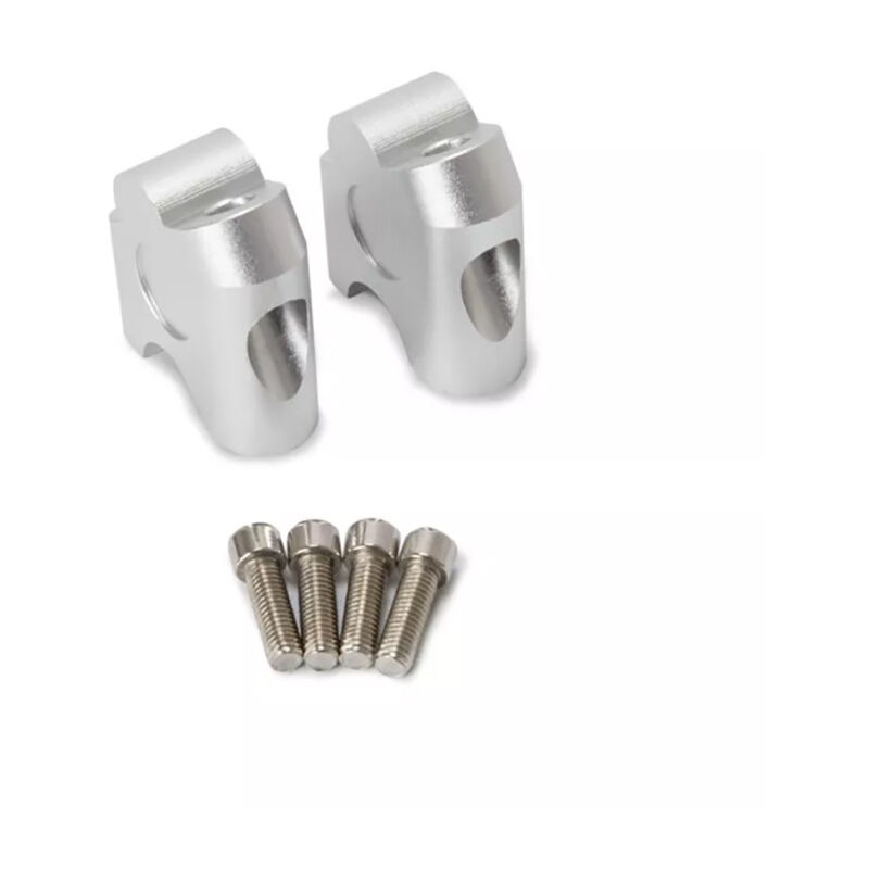 Sollbry Riser de guidon, 2 pièces 22mm universel moto poignée de barre de guidon pince de guidon arrière déplacer adaptateur de