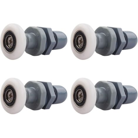 Sollbry Rodillos para mampara de ducha, 4 piezas de repuesto para puertas corredizas de vidrio (23 mm)