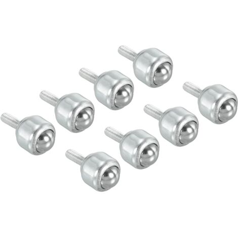 Sollbry Rollenkugellager, 8er-Pack, drehbare Rolleneinheit aus Karbonstahl mit Lastbolzenmontage zur Übertragung auf Förderrollengestell